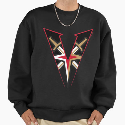 Vegas Golden Sweatshirt - Trendy Graphic for Adults - T-Shirt, Sweatshirt, Hoodie