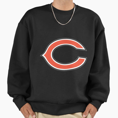 Chicago Bears Logo Sweatshirt - Minimalist Print Men Women - T-Shirt, Sweatshirt, Hoodie