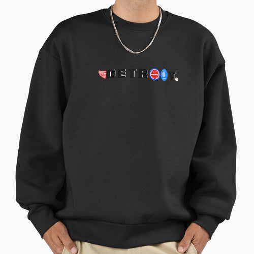 Detroit Sports Sweatshirt - Trendy Graphic Men Women - T-Shirt, Sweatshirt, Hoodie