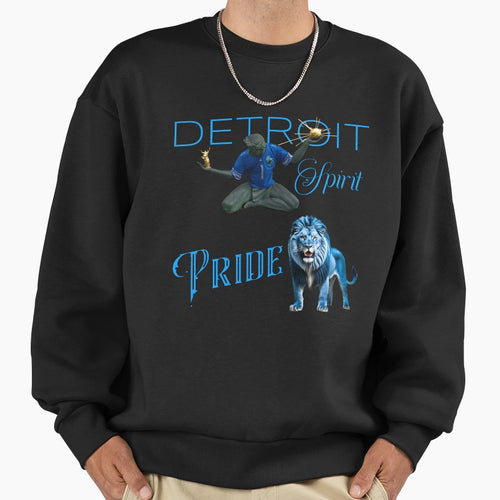 Detroit Spirit Pride Sweatshirt - Aesthetic Graphic for Adults - T-Shirt, Sweatshirt, Hoodie