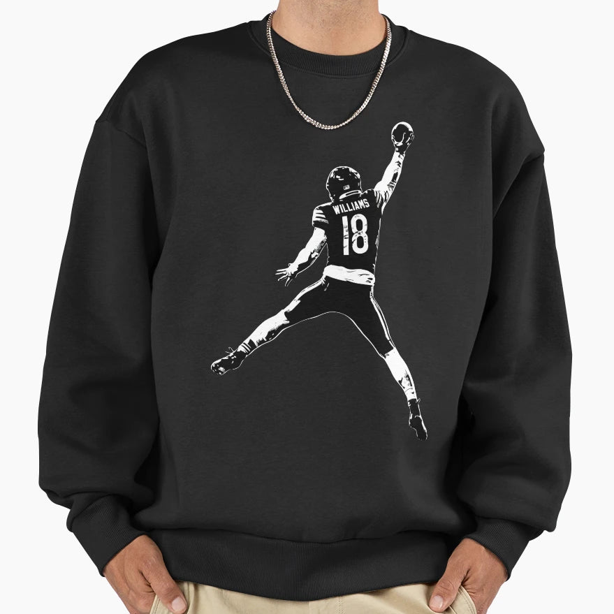 Jumpman Qb Football No 18 Game Day T-Shirt - Trendy Graphic Men Women - T-Shirt, Sweatshirt, Hoodie
