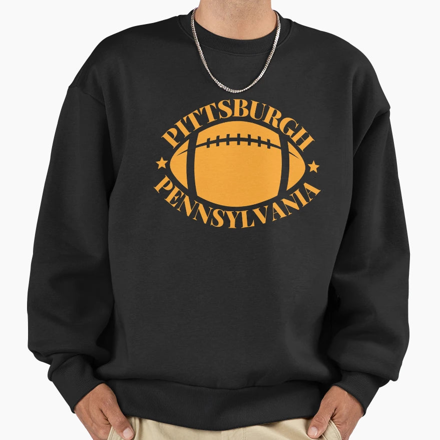 Pittsburgh Pennsylvania Football Sweatshirt - Graphic Print Unisex - T-Shirt, Sweatshirt, Hoodie