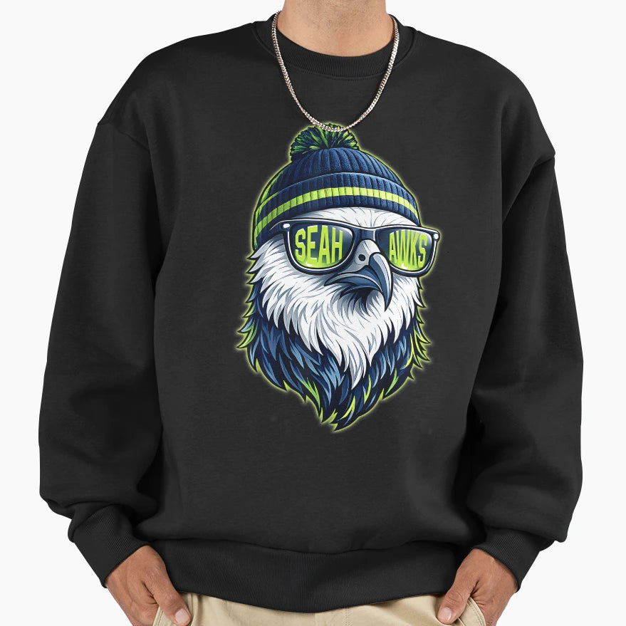 Sea Hawks High School Spirit Go Sweatshirt - Streetwear Style for Adults - T-Shirt, Sweatshirt, Hoodie