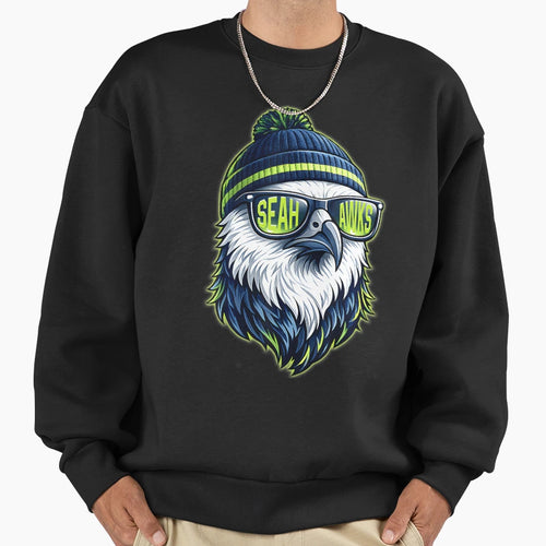 Sea Hawks High School Spirit Go Sweatshirt - Streetwear Style for Adults - T-Shirt, Sweatshirt, Hoodie