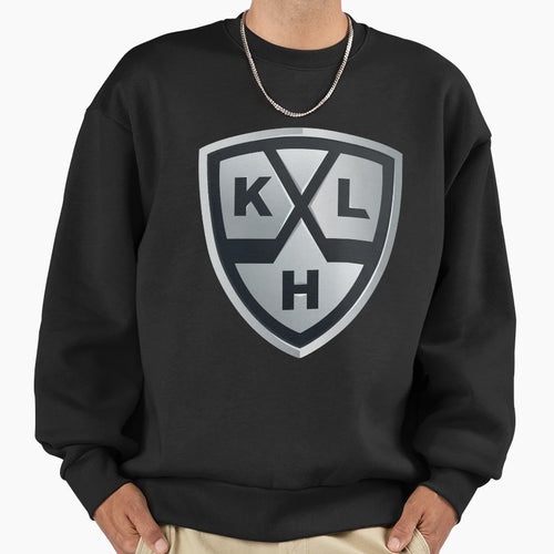 Khl Logo Shield Hockey Sweatshirt - Novelty Apparel for Adults - T-Shirt, Sweatshirt, Hoodie