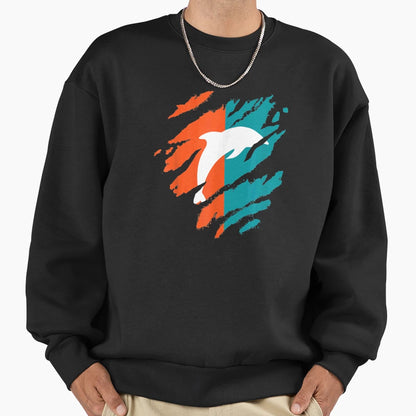 Mens Miami Dolphin Florida Fans Sweatshirt - Fun Novelty Design Unisex - T-Shirt, Sweatshirt, Hoodie
