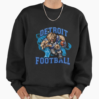 Detroit Football Sweatshirt - Unique Graphic Unisex - T-Shirt, Sweatshirt, Hoodie