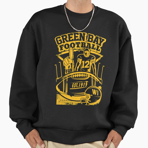Green Bay Wisconsin Football Sweatshirt - Streetwear Style Men Women - T-Shirt, Sweatshirt, Hoodie