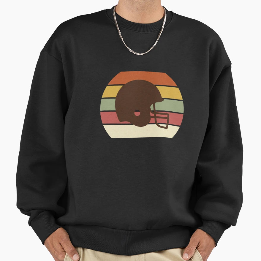 Football Helmet American Football Sweatshirt - Aesthetic Graphic Men Women - T-Shirt, Sweatshirt, Hoodie