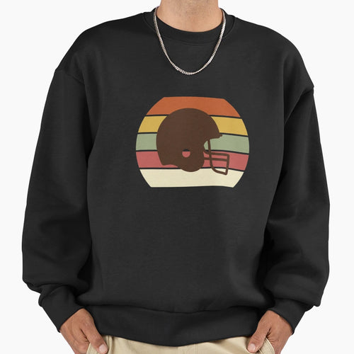 Football Helmet American Football Sweatshirt - Aesthetic Graphic Men Women - T-Shirt, Sweatshirt, Hoodie