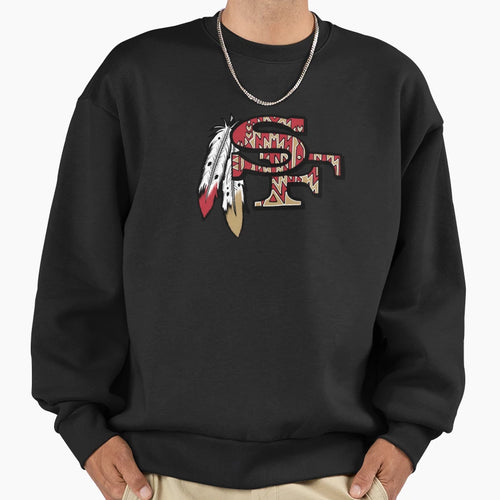 Native American 49Ers Logo Sweatshirt - Unique Graphic Unisex - T-Shirt, Sweatshirt, Hoodie