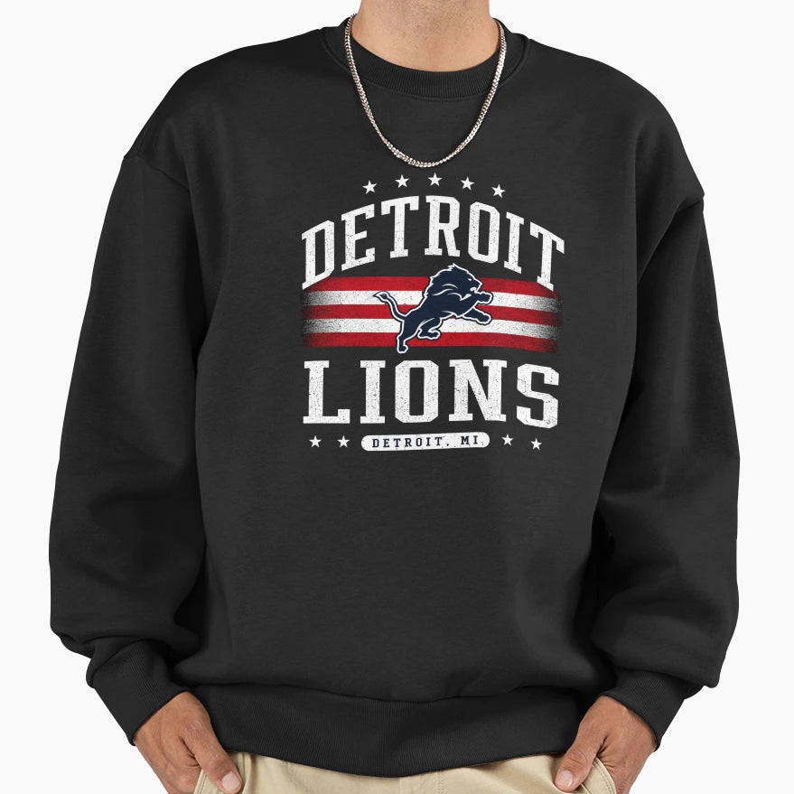 Detroit Lions 4Th July 2026 Sweatshirt - Unique Graphic for Adults - T-Shirt, Sweatshirt, Hoodie