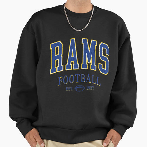 Los Angeles Rams Football Sweatshirt - Aesthetic Graphic Unisex - T-Shirt, Sweatshirt, Hoodie