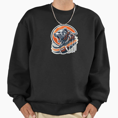 Chicago Bears Roaring Sweatshirt - Minimalist Print Men Women - T-Shirt, Sweatshirt, Hoodie