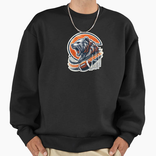 Chicago Bears Roaring Sweatshirt - Minimalist Print Men Women - T-Shirt, Sweatshirt, Hoodie
