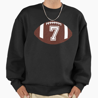 American Football Jersey No 7 Sweatshirt - Fun Novelty Design Men Women - T-Shirt, Sweatshirt, Hoodie