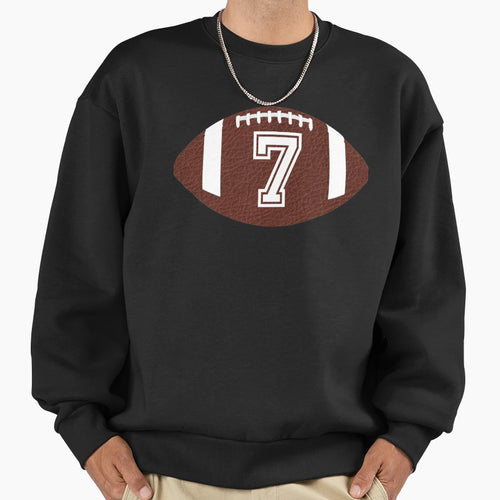 American Football Jersey No 7 Sweatshirt - Fun Novelty Design Men Women - T-Shirt, Sweatshirt, Hoodie