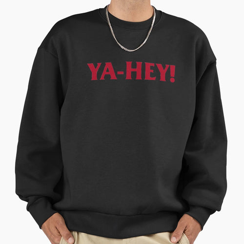 Ya Hey Red Logo Sweatshirt - Minimalist Print for Adults - T-Shirt, Sweatshirt, Hoodie