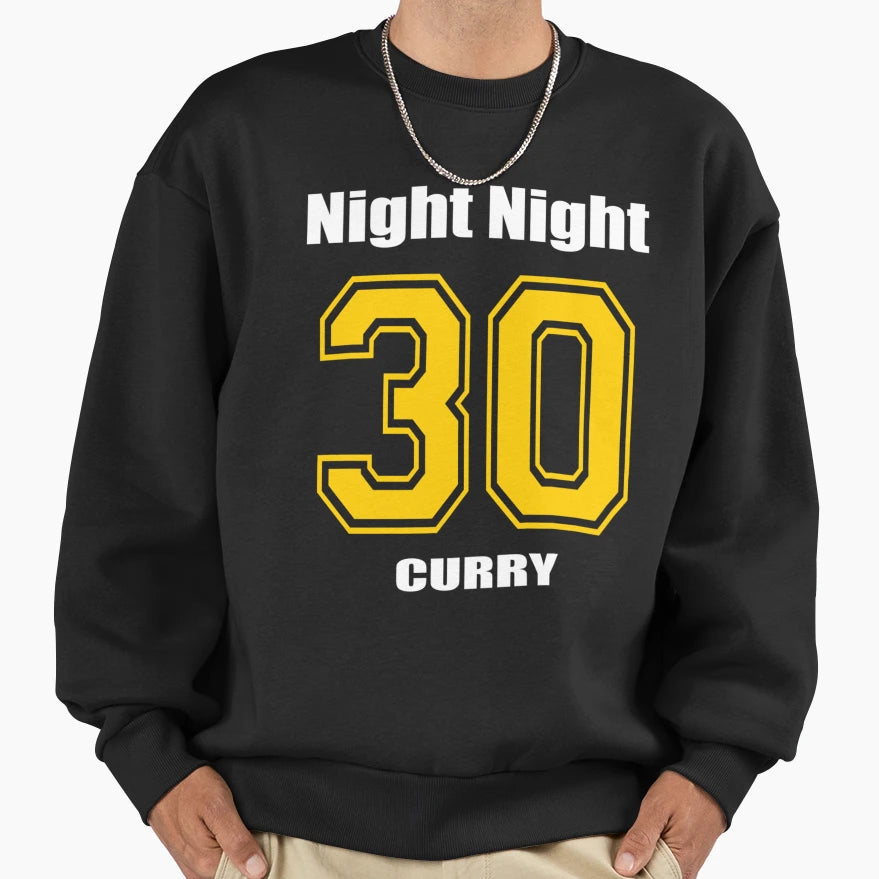 Steph Curry Night Night Sweatshirt - Custom Art Print Men Women - T-Shirt, Sweatshirt, Hoodie