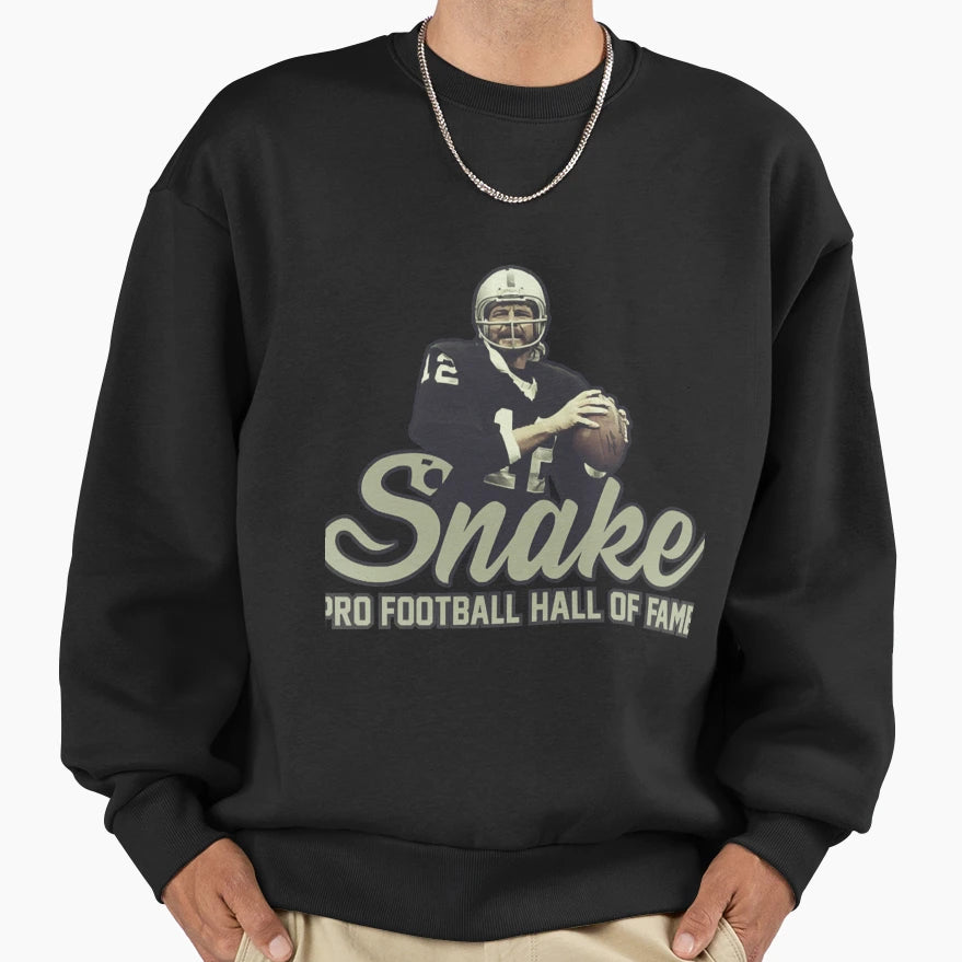 Snake Ken Stabler Hof Sweatshirt - Aesthetic Graphic Men Women - T-Shirt, Sweatshirt, Hoodie