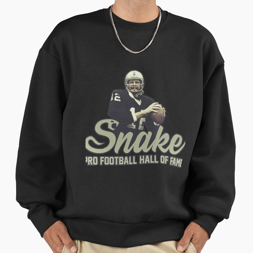 Snake Ken Stabler Hof Sweatshirt - Aesthetic Graphic Men Women - T-Shirt, Sweatshirt, Hoodie