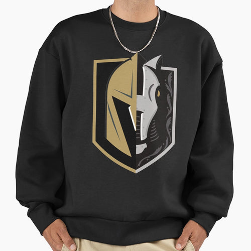 Vegas And Henderson Split Vegas Sweatshirt - Trendy Graphic for Adults - T-Shirt, Sweatshirt, Hoodie