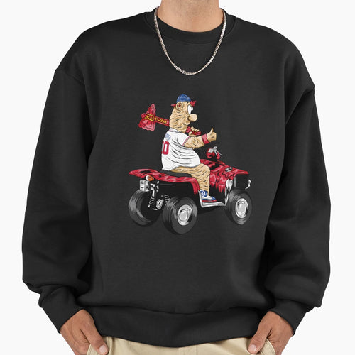 Quad Bloop Funny Race Mascot Braves Sweatshirt - Novelty Apparel Unisex - T-Shirt, Sweatshirt, Hoodie