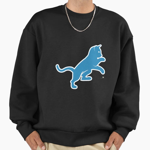 Feline Pounce Sports Mascot Sweatshirt - Trendy Graphic Unisex - T-Shirt, Sweatshirt, Hoodie
