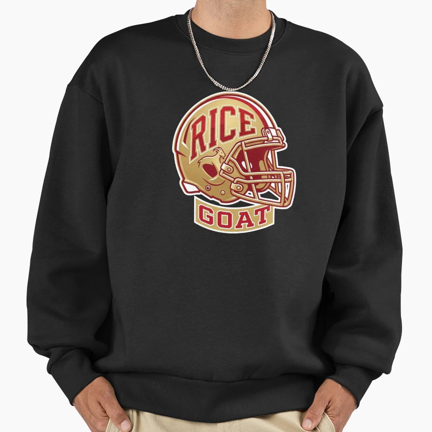 Rice Goat 49Ers Nfl Wide Receiver Legend Sweatshirt - Graphic Print Unisex - T-Shirt, Sweatshirt, Hoodie