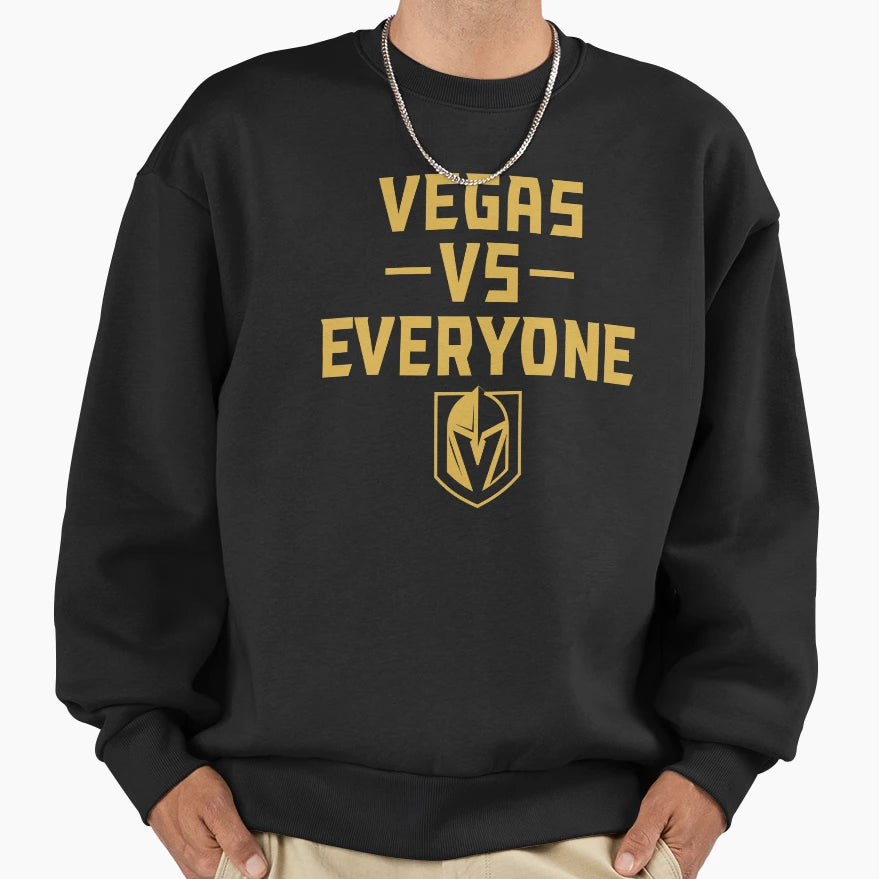 Vegas Vs Everyone Hockey Vegas Sweatshirt - Minimalist Print for Adults - T-Shirt, Sweatshirt, Hoodie