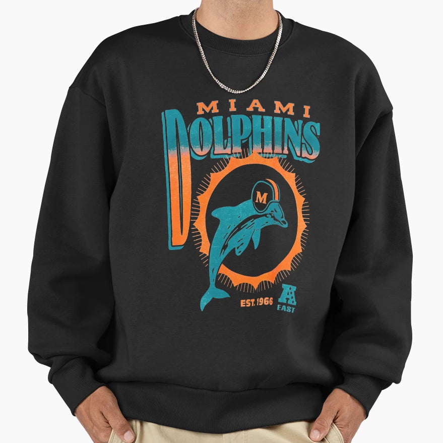 Miami Dolphins Sweatshirt - Unique Graphic Men Women - T-Shirt, Sweatshirt, Hoodie