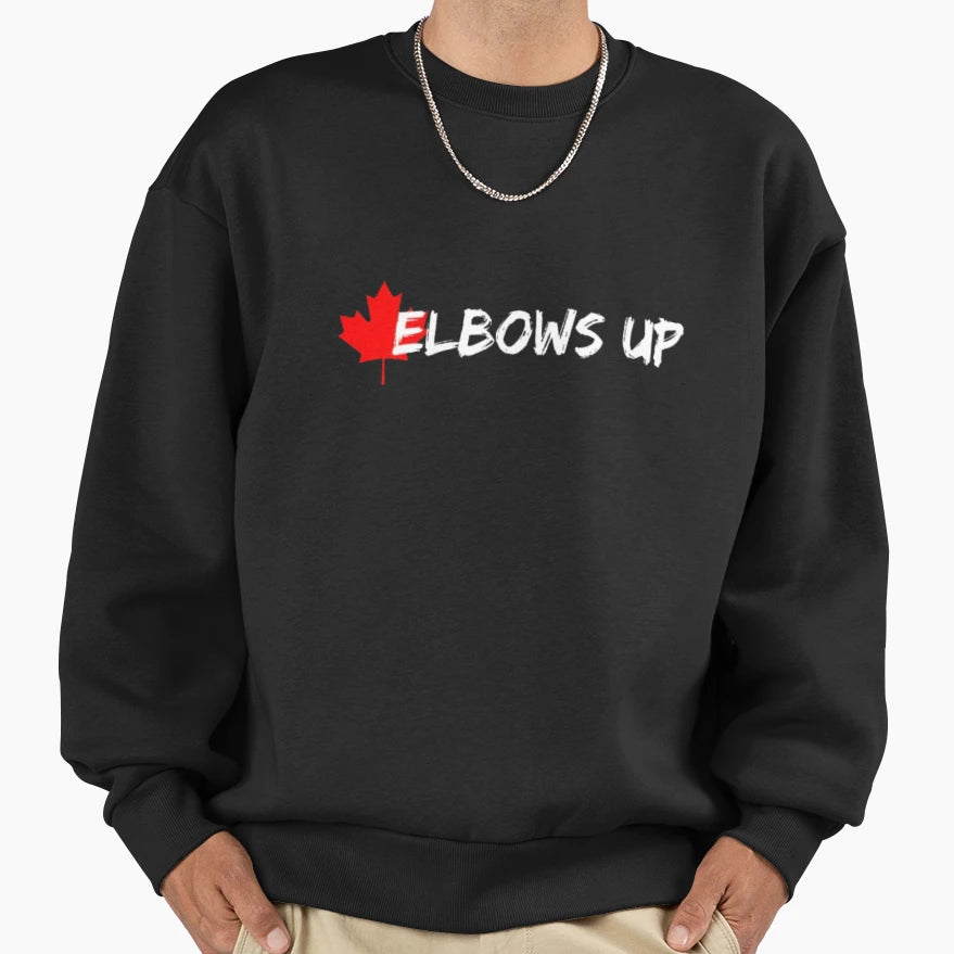 Elbows Up Sweatshirt - Graphic Print Men Women - T-Shirt, Sweatshirt, Hoodie
