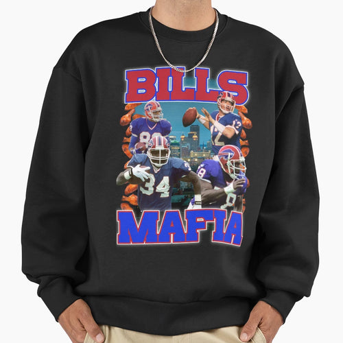 Bills Mafia Sweatshirt - Minimalist Print Unisex - T-Shirt, Sweatshirt, Hoodie