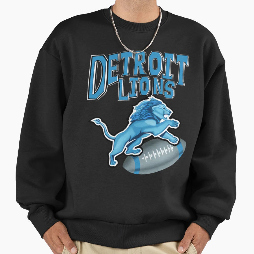Football Detroit Lions Sweatshirt - Unique Graphic Unisex - T-Shirt, Sweatshirt, Hoodie