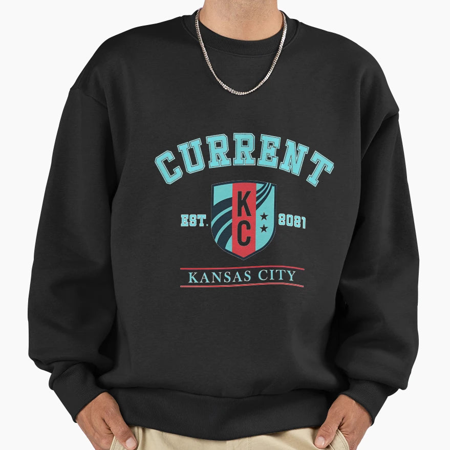 Kansas City Current Nwsl Logo Sweatshirt - Fun Novelty Design Men Women - T-Shirt, Sweatshirt, Hoodie