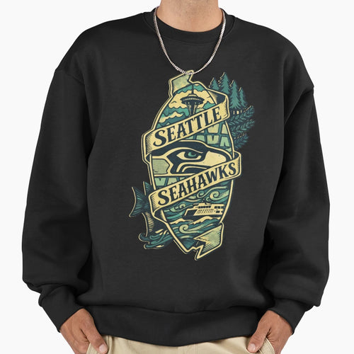 Seattle Sea Sweatshirt - Streetwear Style for Adults - T-Shirt, Sweatshirt, Hoodie