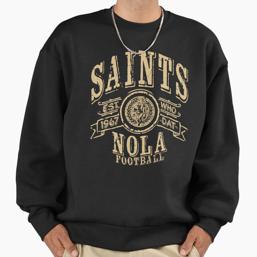 Saints Football Sweatshirt - Novelty Apparel Unisex - T-Shirt, Sweatshirt, Hoodie