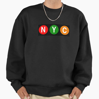 Nyc Subway Sweatshirt - Trendy Graphic Unisex - T-Shirt, Sweatshirt, Hoodie