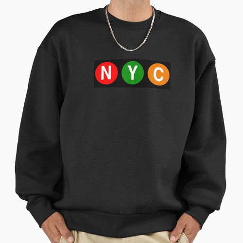 Nyc Subway Sweatshirt - Trendy Graphic Unisex - T-Shirt, Sweatshirt, Hoodie