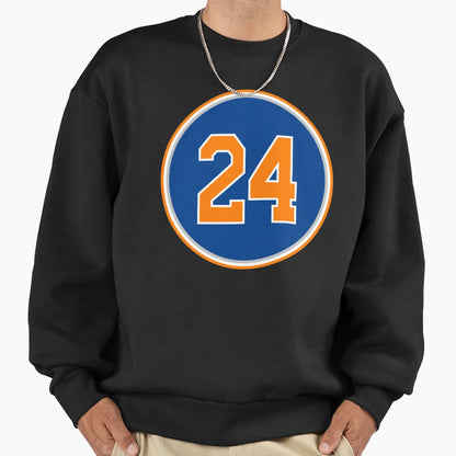 Bill Bradley Number 24 Jersey Sweatshirt - Aesthetic Graphic for Adults - T-Shirt, Sweatshirt, Hoodie