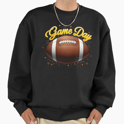 Game Day Football Bling Bling Sweatshirt - Custom Art Print Men Women - T-Shirt, Sweatshirt, Hoodie