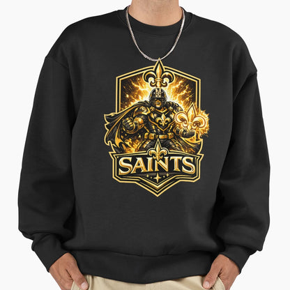 Nola Shield Saints Sweatshirt - Streetwear Style for Adults - T-Shirt, Sweatshirt, Hoodie
