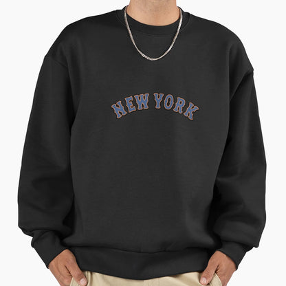 New York Blue And Orange Sweatshirt - Casual Everyday Wear Men Women - T-Shirt, Sweatshirt, Hoodie