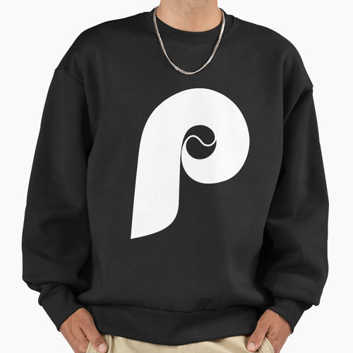 White P Initial Font Sweatshirt - Unique Graphic for Adults - T-Shirt, Sweatshirt, Hoodie