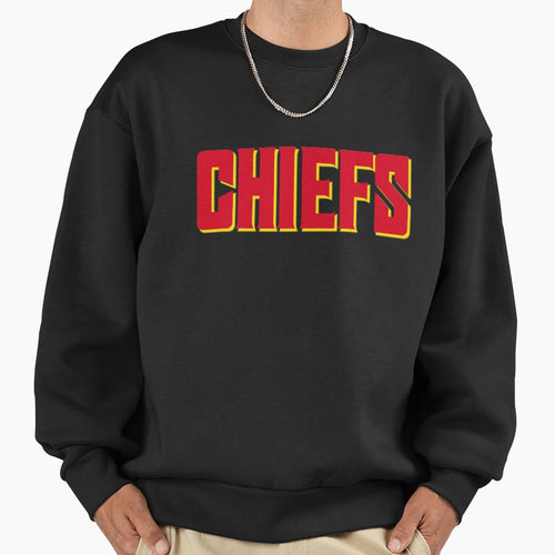 Kc Chiefs Sweatshirt - Minimalist Print Men Women - T-Shirt, Sweatshirt, Hoodie