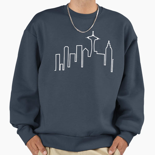 Seattle Skyline Frasier Sweatshirt - Graphic Print Men Women - T-Shirt, Sweatshirt, Hoodie
