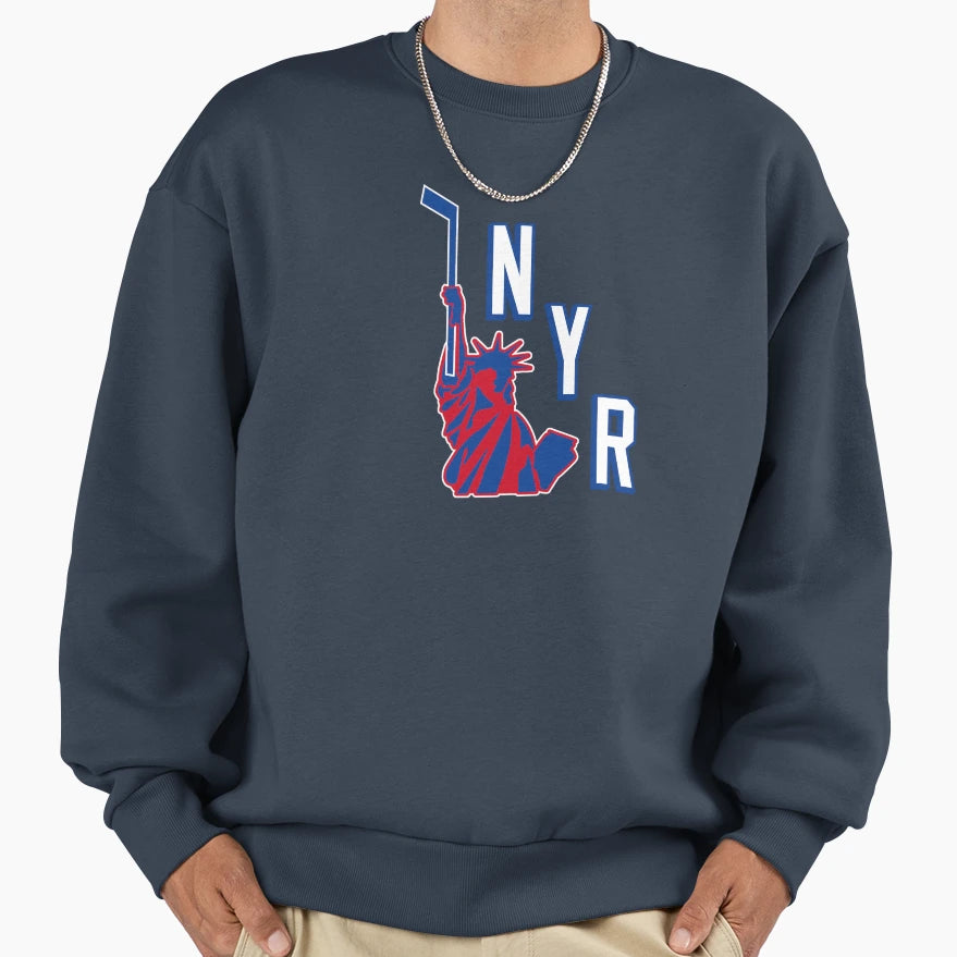 New York Salute Sweatshirt - Fun Novelty Design Unisex - T-Shirt, Sweatshirt, Hoodie