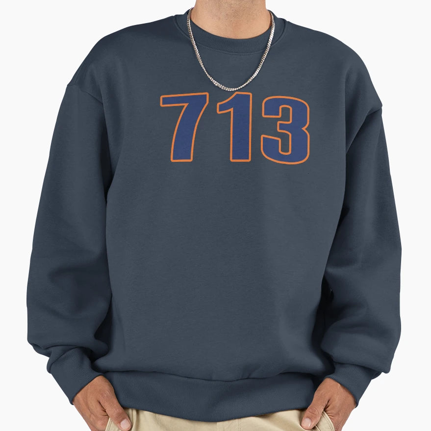 Houston Lyfe 713 Sweatshirt - Aesthetic Graphic Unisex - T-Shirt, Sweatshirt, Hoodie