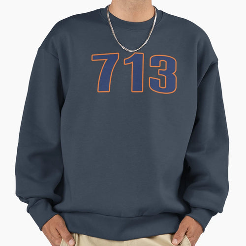 Houston Lyfe 713 Sweatshirt - Aesthetic Graphic Unisex - T-Shirt, Sweatshirt, Hoodie