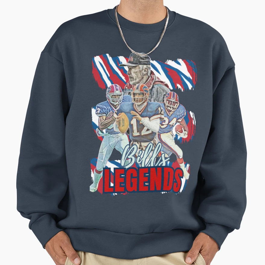 Buffalo Legends Tribute To Iconic Sweatshirt - Novelty Apparel for Adults - T-Shirt, Sweatshirt, Hoodie